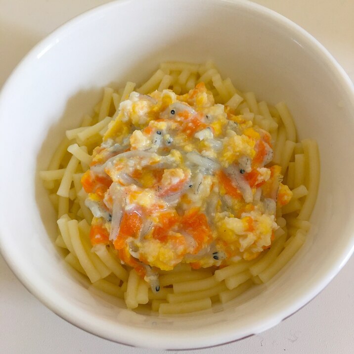 離乳食完了期 しらすと卵のミルクパスタ レシピ 作り方 By りし 楽天レシピ 離乳食完了期 しらすと卵のミルクパスタ レシピ 作り方 By りし 楽天レシピ